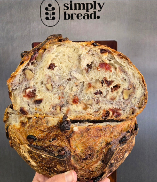 Cranberry Walnut Sourdough Artisan Loaf