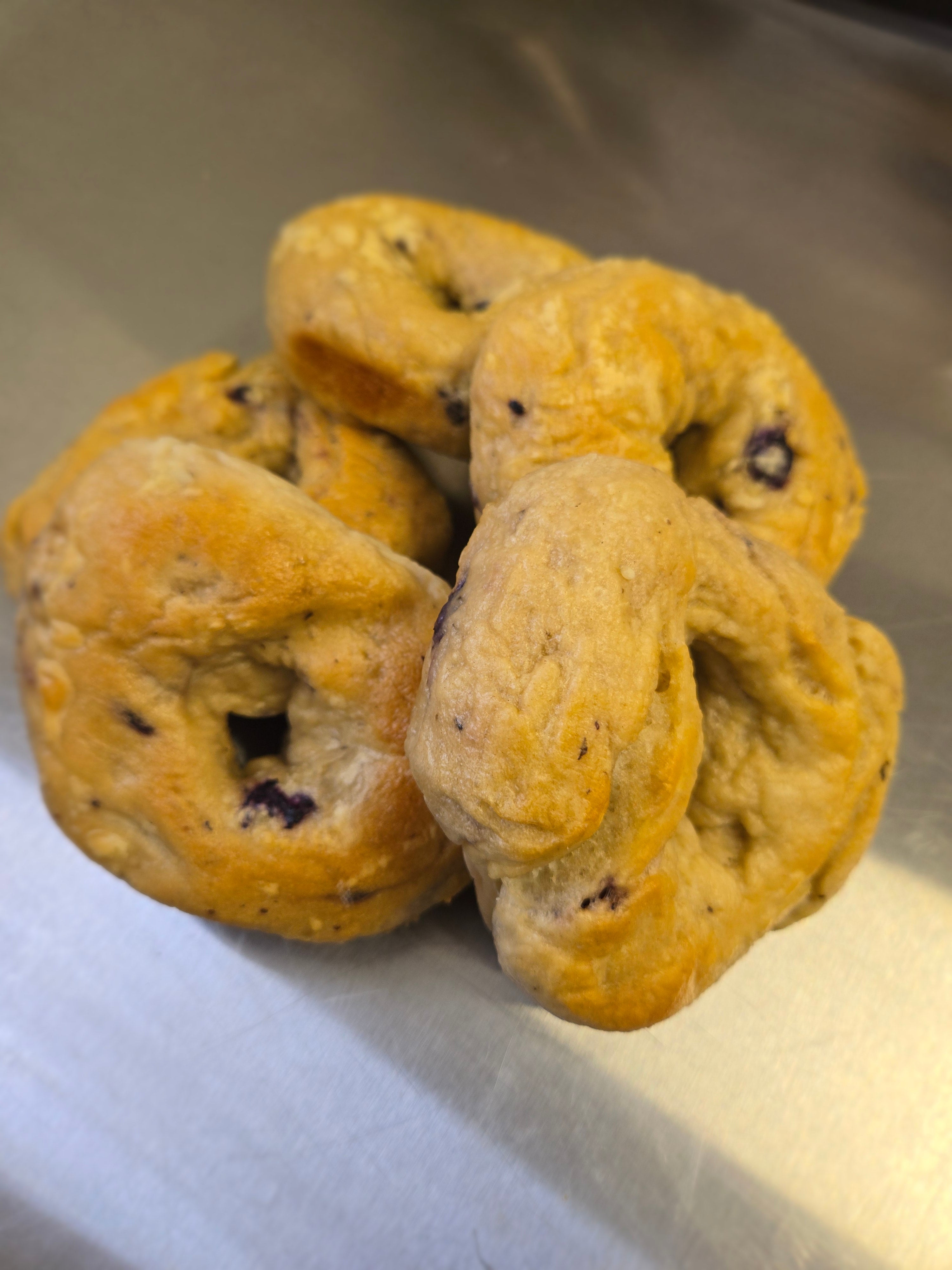 Sourdough Blueberry Bagels